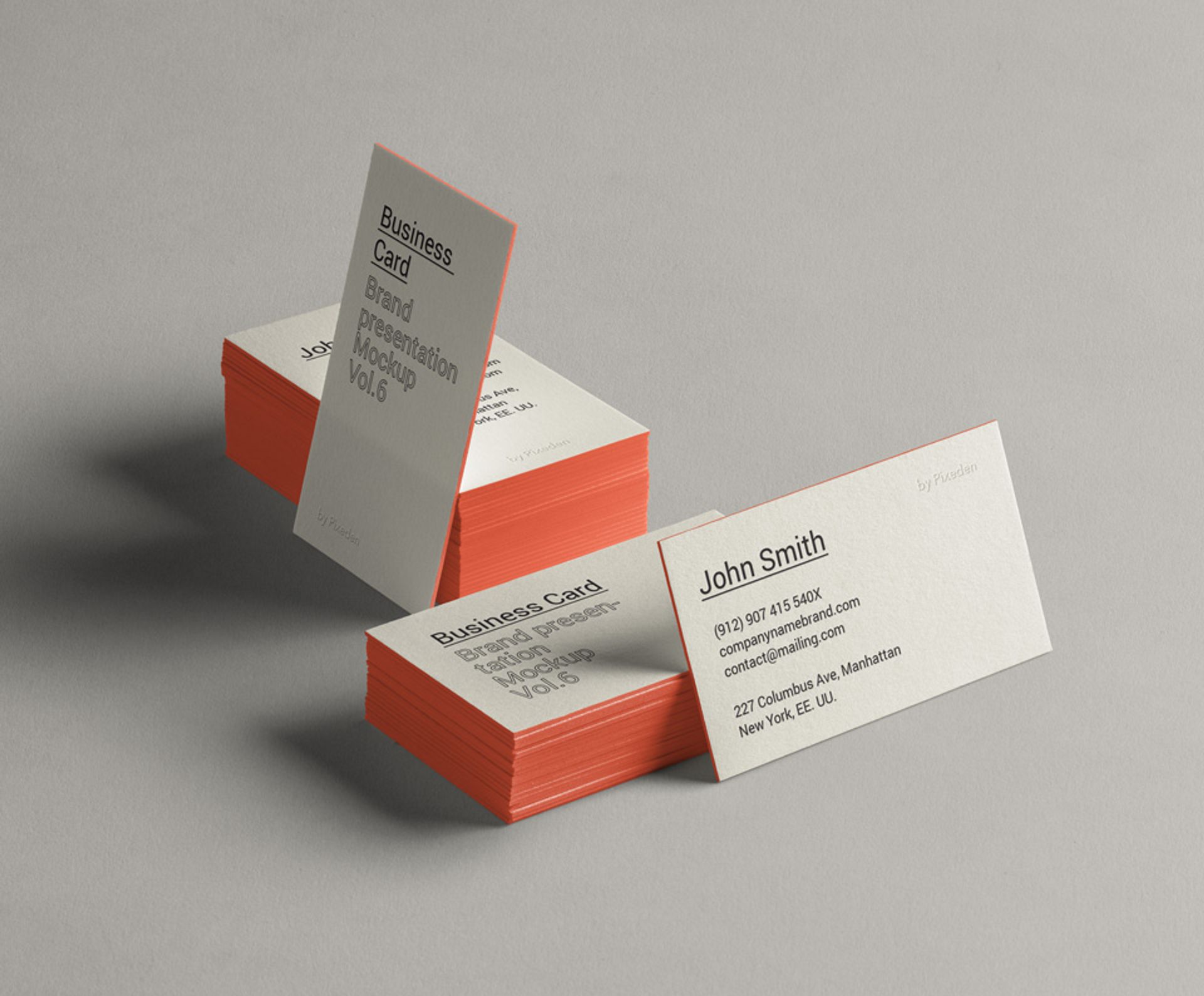 Psd Business Card Brand Mockup Vol Pixeden Club