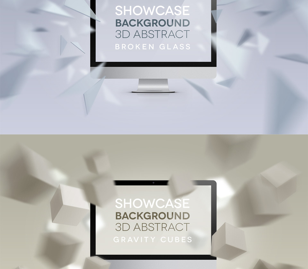 3D Display Abstract Backgrounds