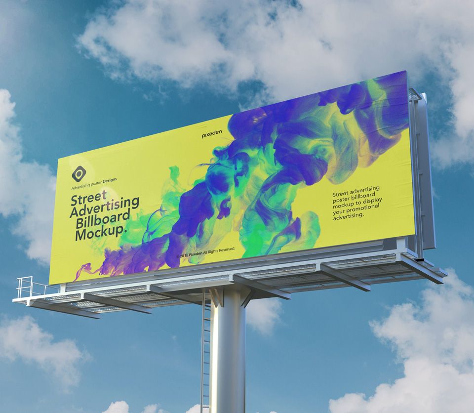1761+ Billboard Street Displays Psd Mockup