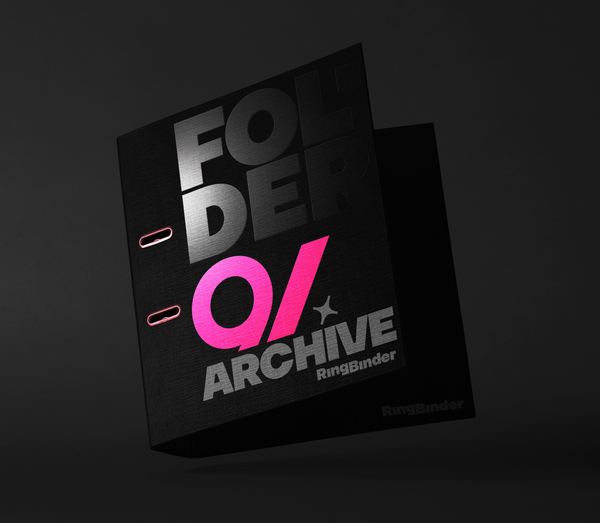 Archive Ring Binder Rigid Folder Psd Mockup