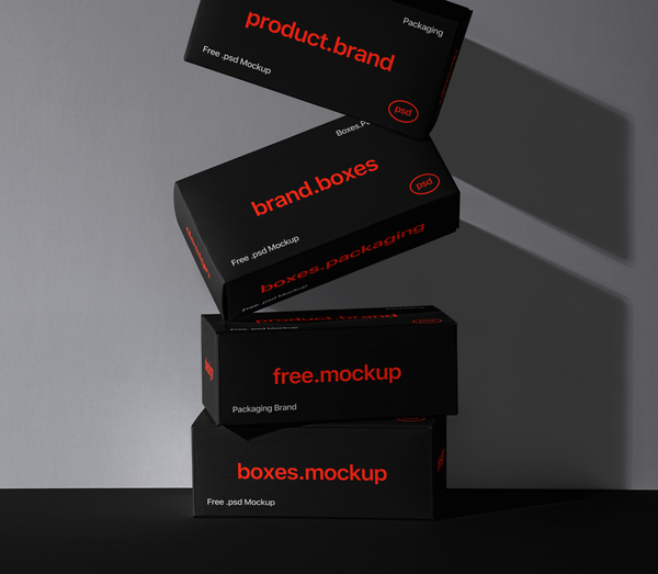 Boxes Brand Packaging Product Psd Mockup