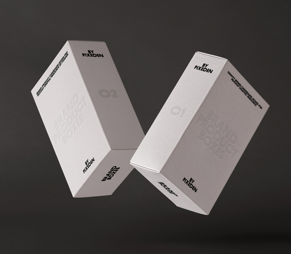 Brand Product Cardboard Boxes Psd Mockup