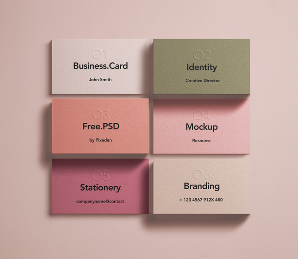Branding Identity Business Card Psd Mockup