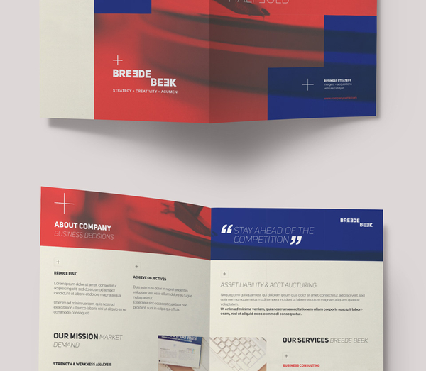 Breede Bi Fold Brochure Template