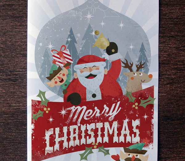 Christmas Card Invitation Template