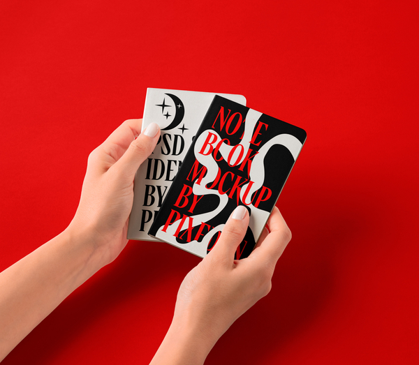 Cover Classic Notebooks Set Psd Mockup
