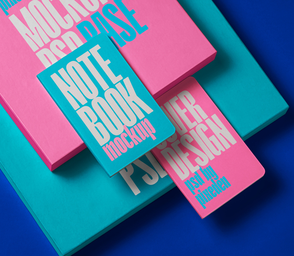 Cover Design Notebooks Psd Mockup 