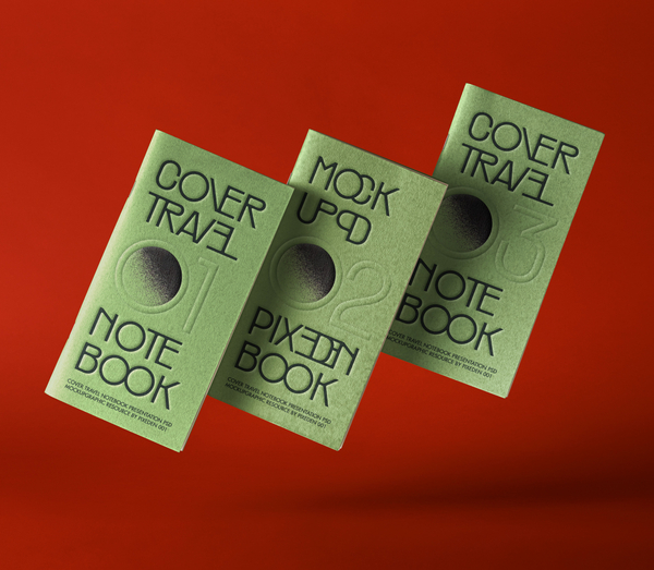 Cover Travel Notebook Presentation Psd Mockup