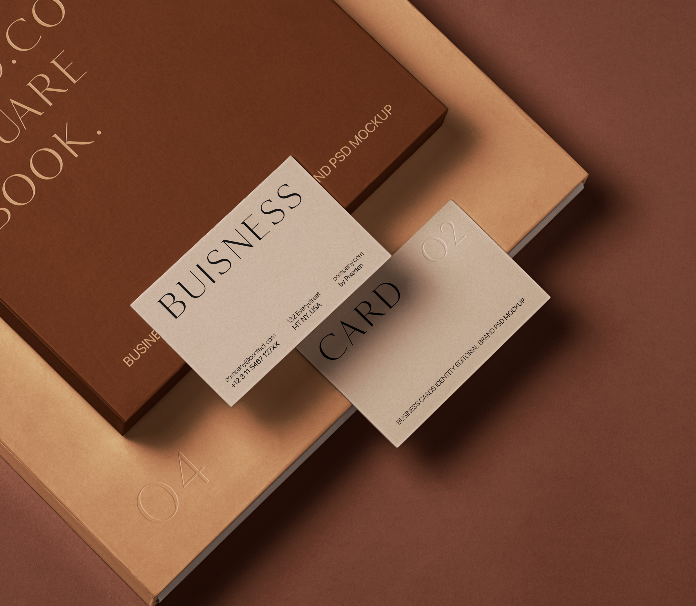 Editorial Branding Psd Business Card Mockup Set | Pixeden Club