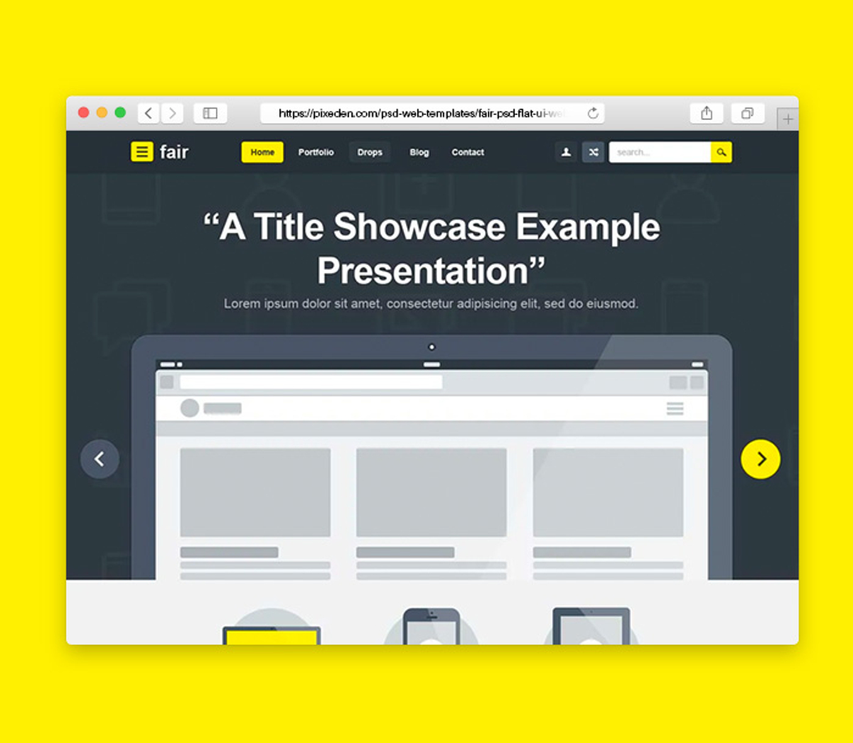 Flat Psd Browsers Set | Pixeden Club