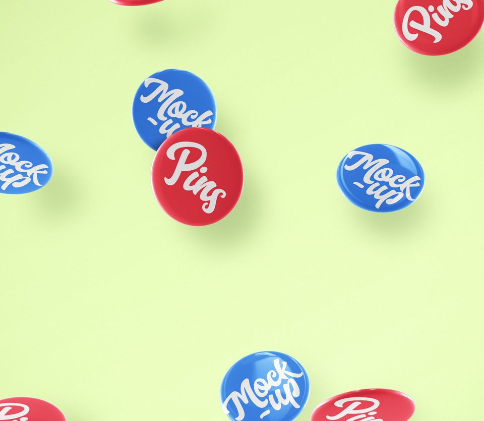 Psd Pin Badge Mockup Template | Pixeden Club