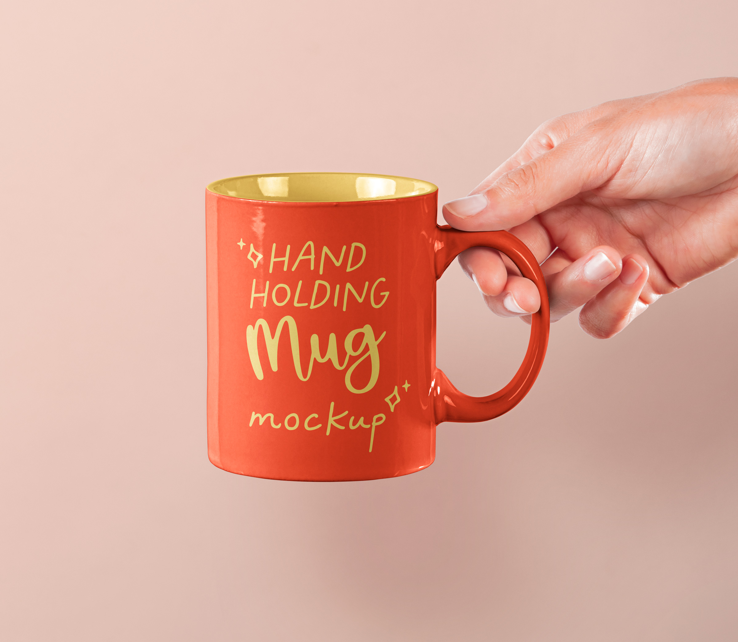 Hand Holding Psd Mug Mockup 2 Pixeden Club