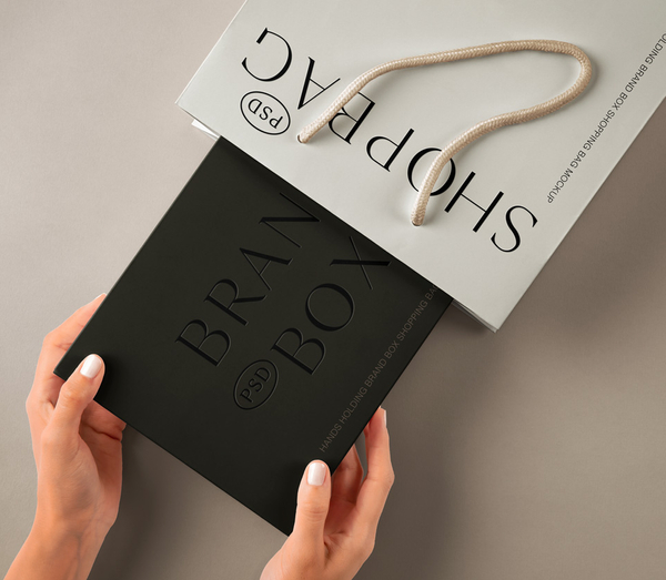 Hand Holding Shopping Bag Psd Mockup