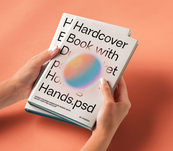 Hands Holding Cover Psd Book Mockup