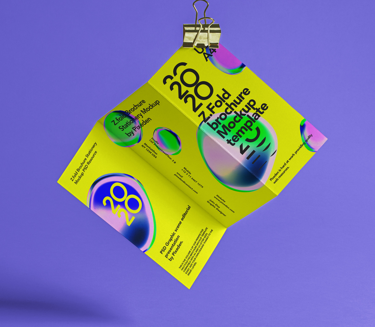 Half Fold A4 Psd Mockup Vol3 | Pixeden Club