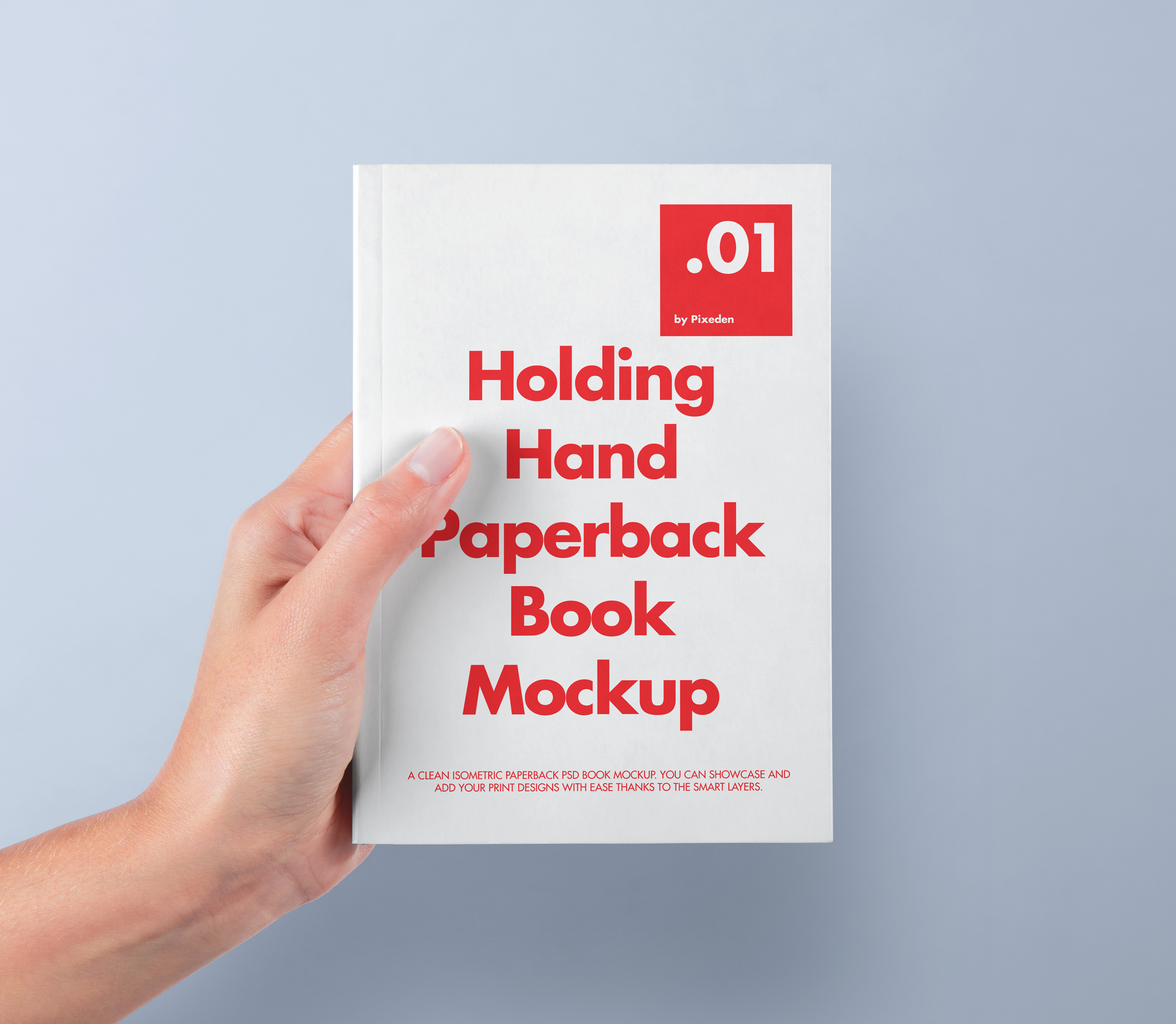 Holding Hand Psd Book Mockup | Pixeden Club