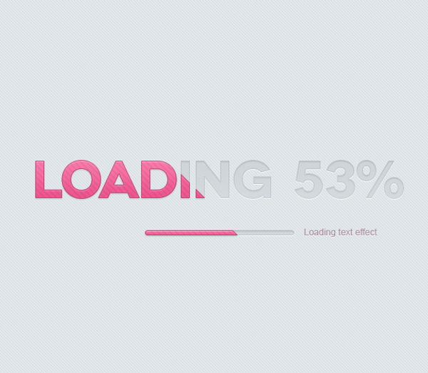 Loading Psd Text Effect