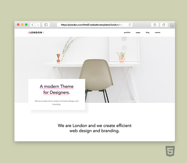 London HTML5 Modern Website Template