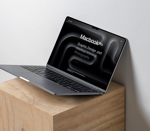 MacBook Pro Showcase Screen Scene Psd Mockup