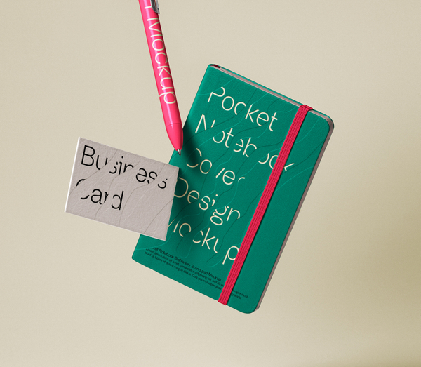 Notebook Branding Psd Stationery Mockup Set