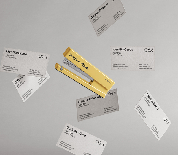 Office Identity Business Cards Psd Mockup
