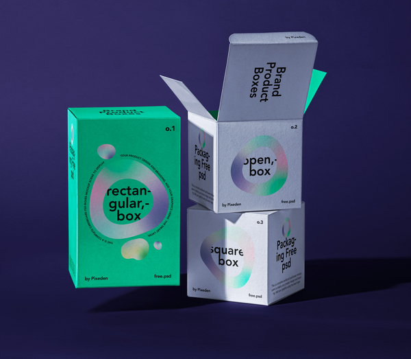 Packaging Product Branding Boxes Mockup