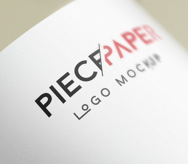 Paper Logo Mock-Up Template Vol2
