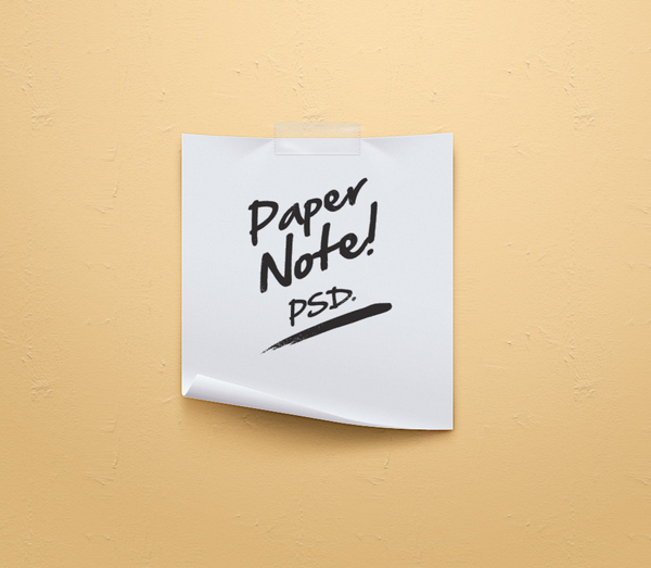 Paper Note Psd