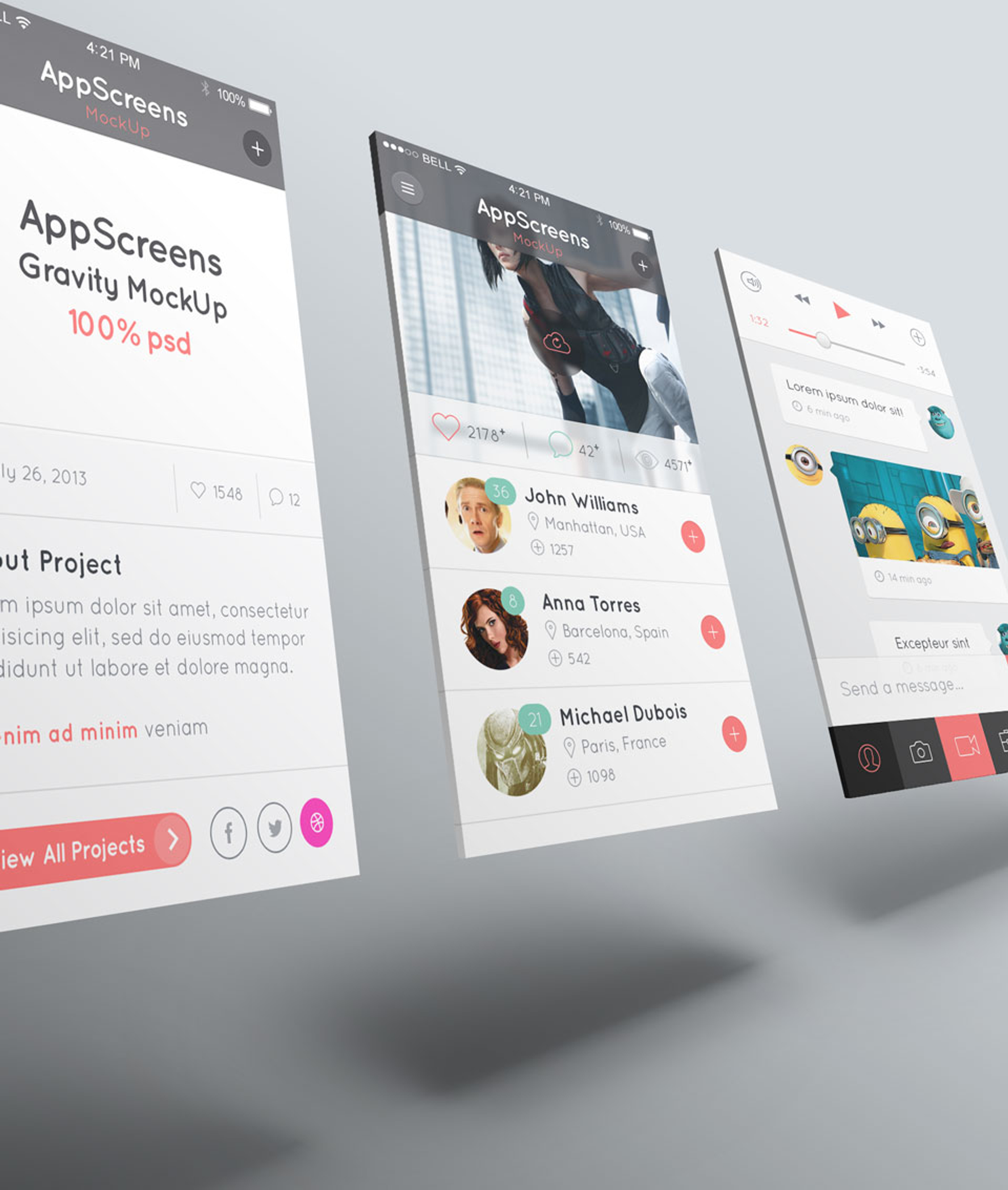 Perspective App Screens MockUp 2 Pixeden Club