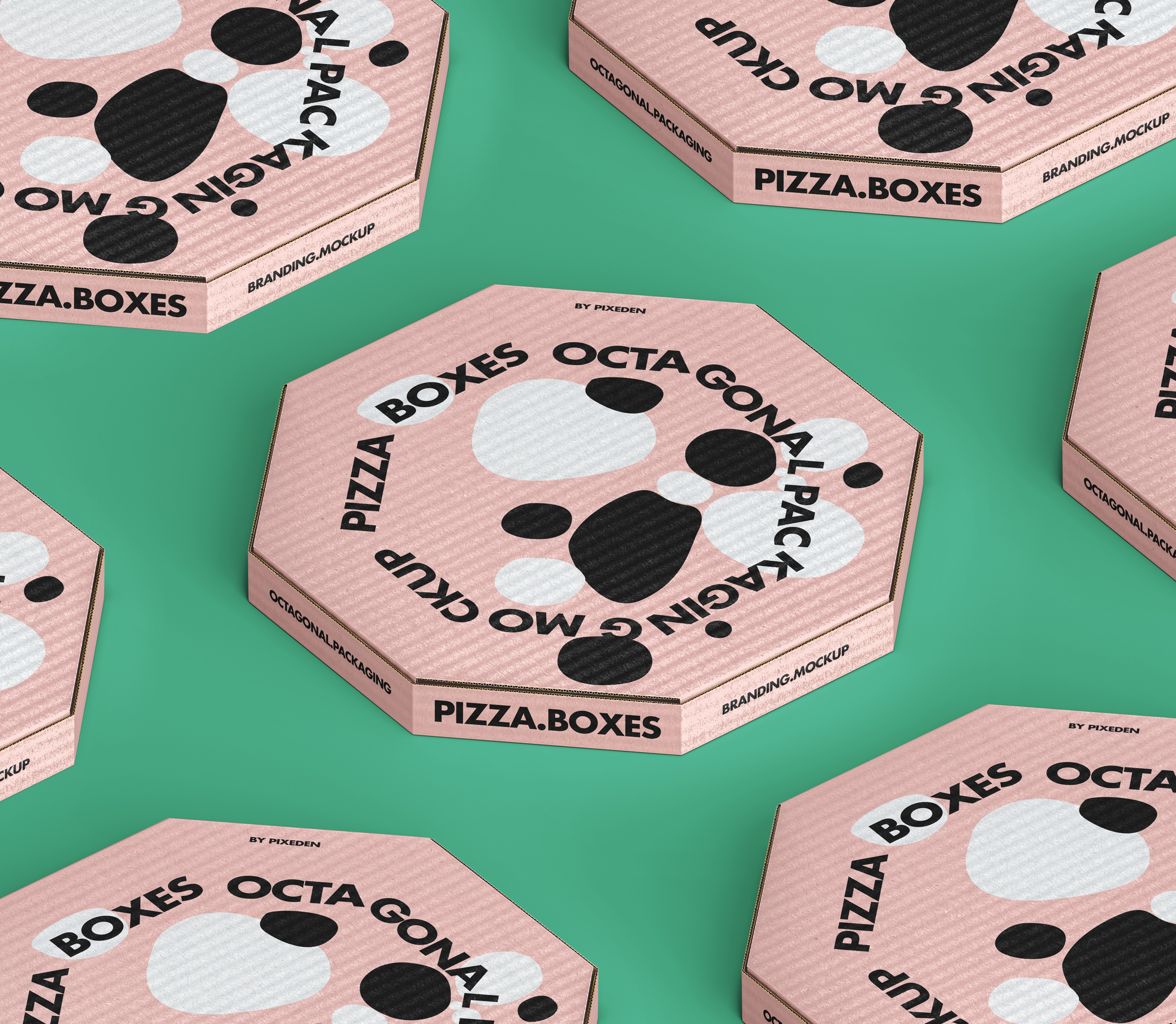 Top View of Packaging Pizza Box Mockup (FREE) - Resource Boy