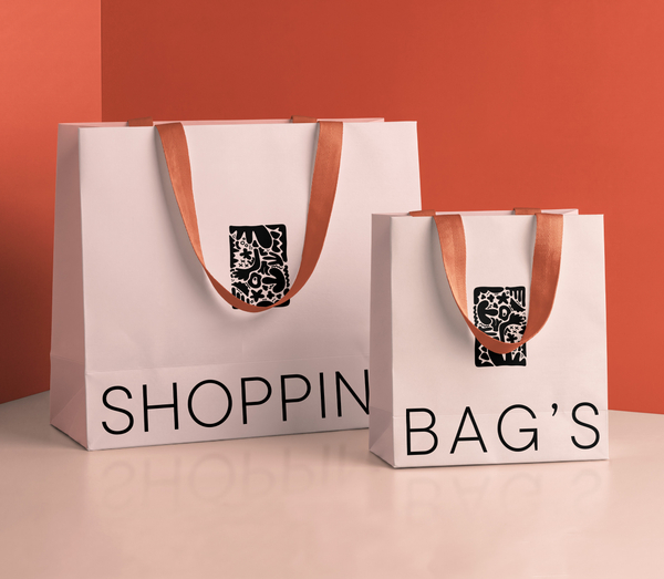 Premium Dual-Size Retail Shopping Bag Mockup PSD