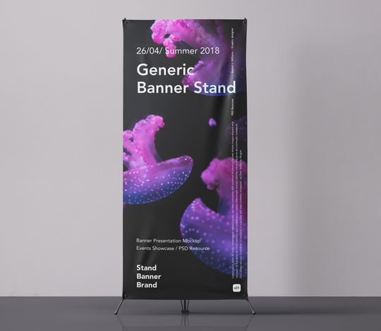 Psd Banner Stand Mockup