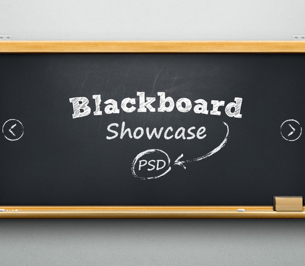 Psd Blackboard Showcase Slider
