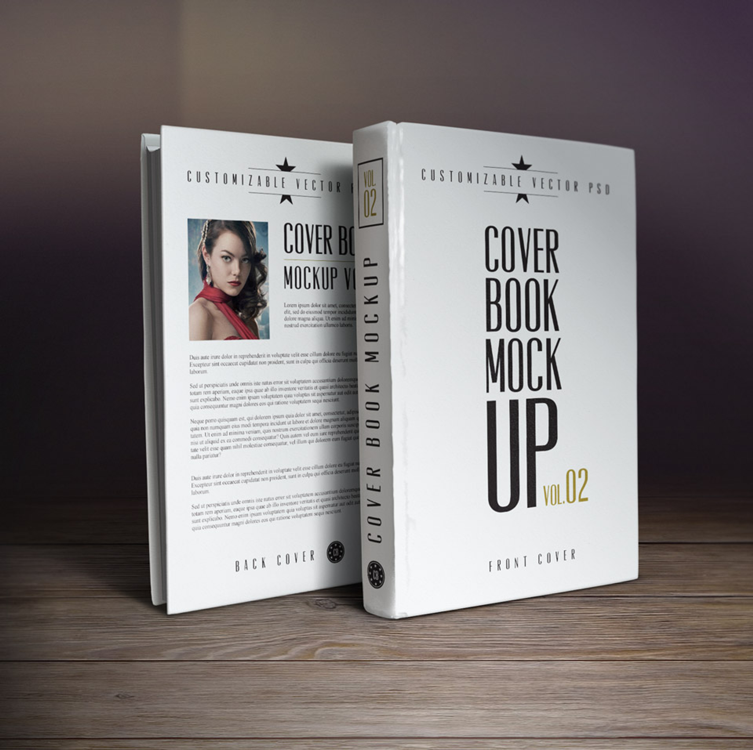 book template psd