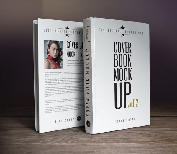 Psd Book Cover Mockup Template 2
