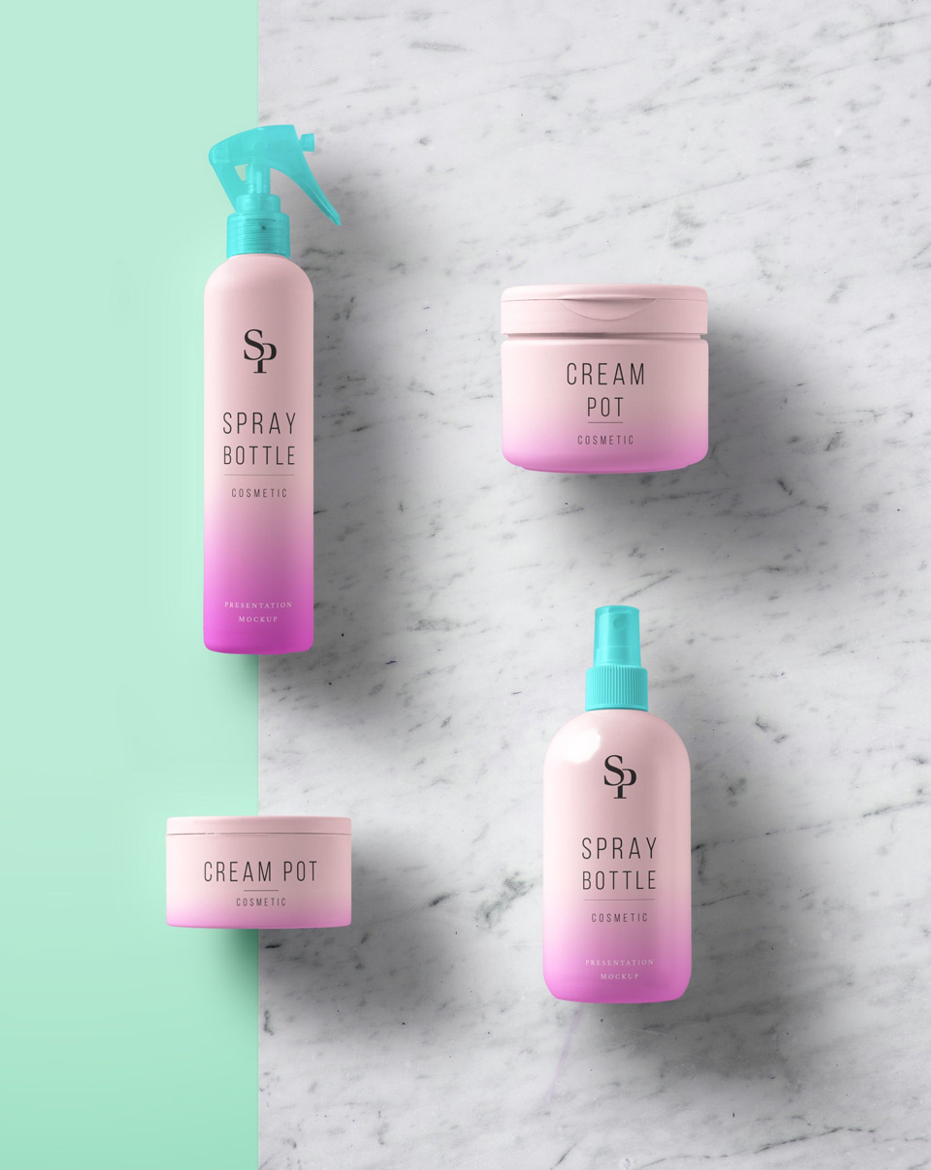 Psd Cosmetic Packaging Mockup Pixeden Club