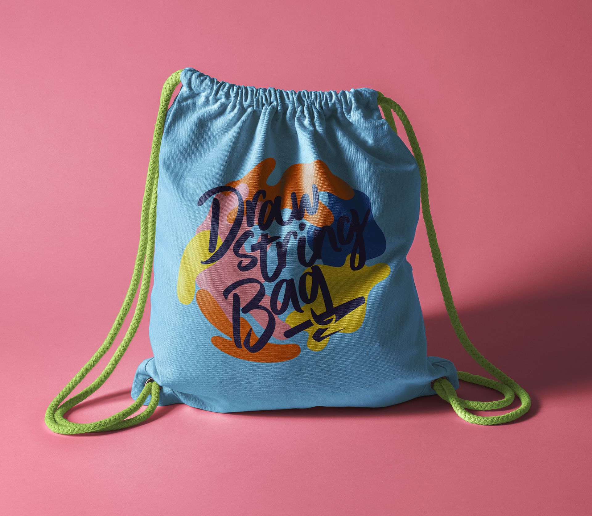 Psd Drawstring Backpack Bag Mockup | Pixeden Club