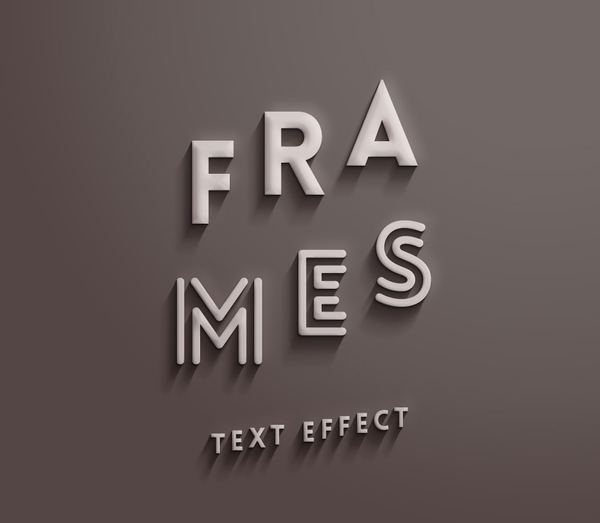 Psd Frames Text Effect