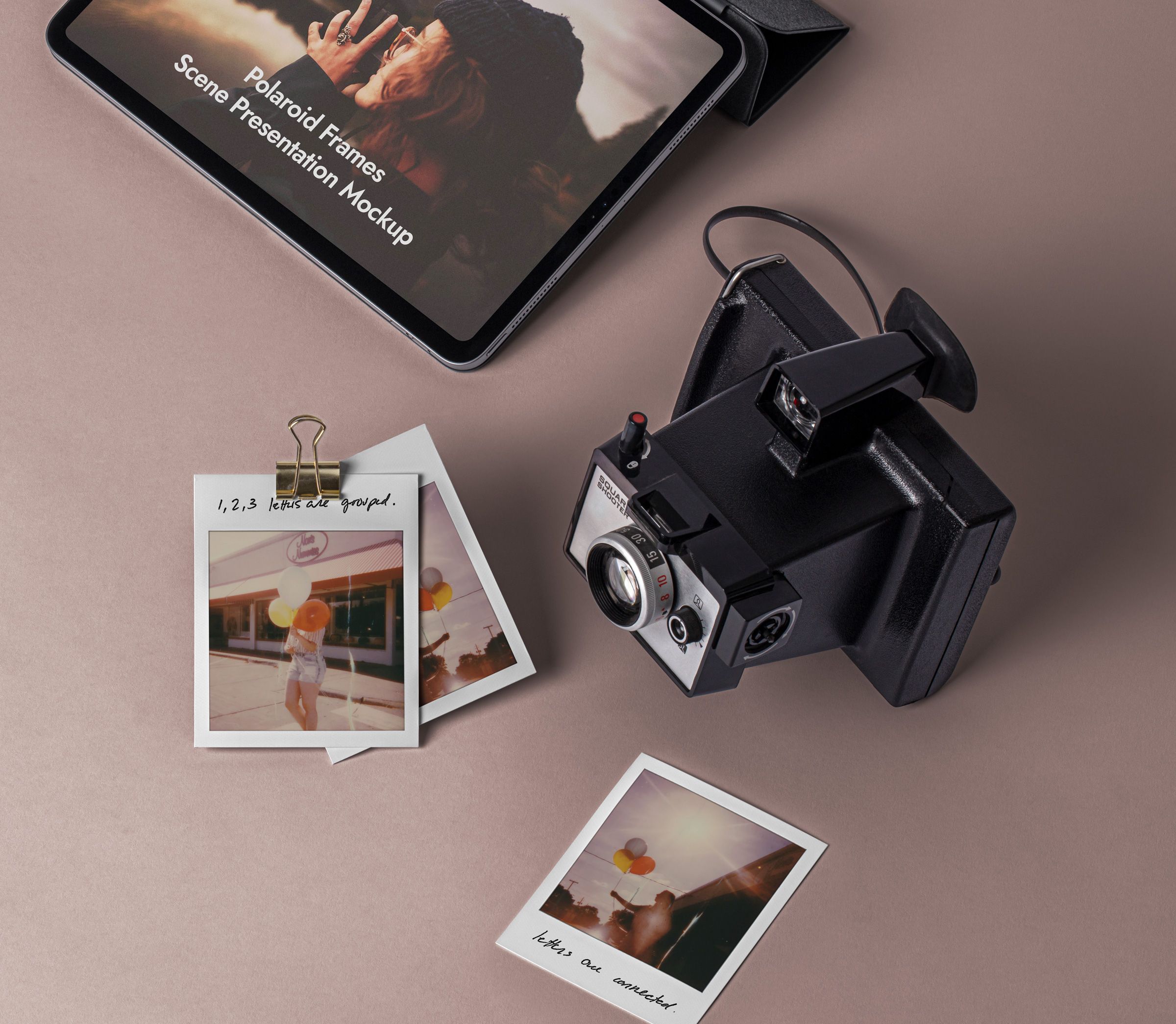 4543+ Psd Polaroid Mockup