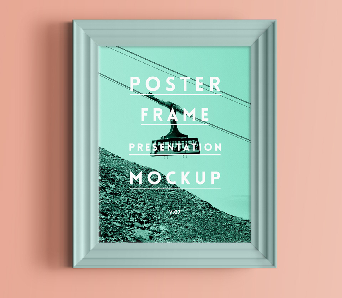 Psd Poster Frame Mockup Vol6 Pixeden Club