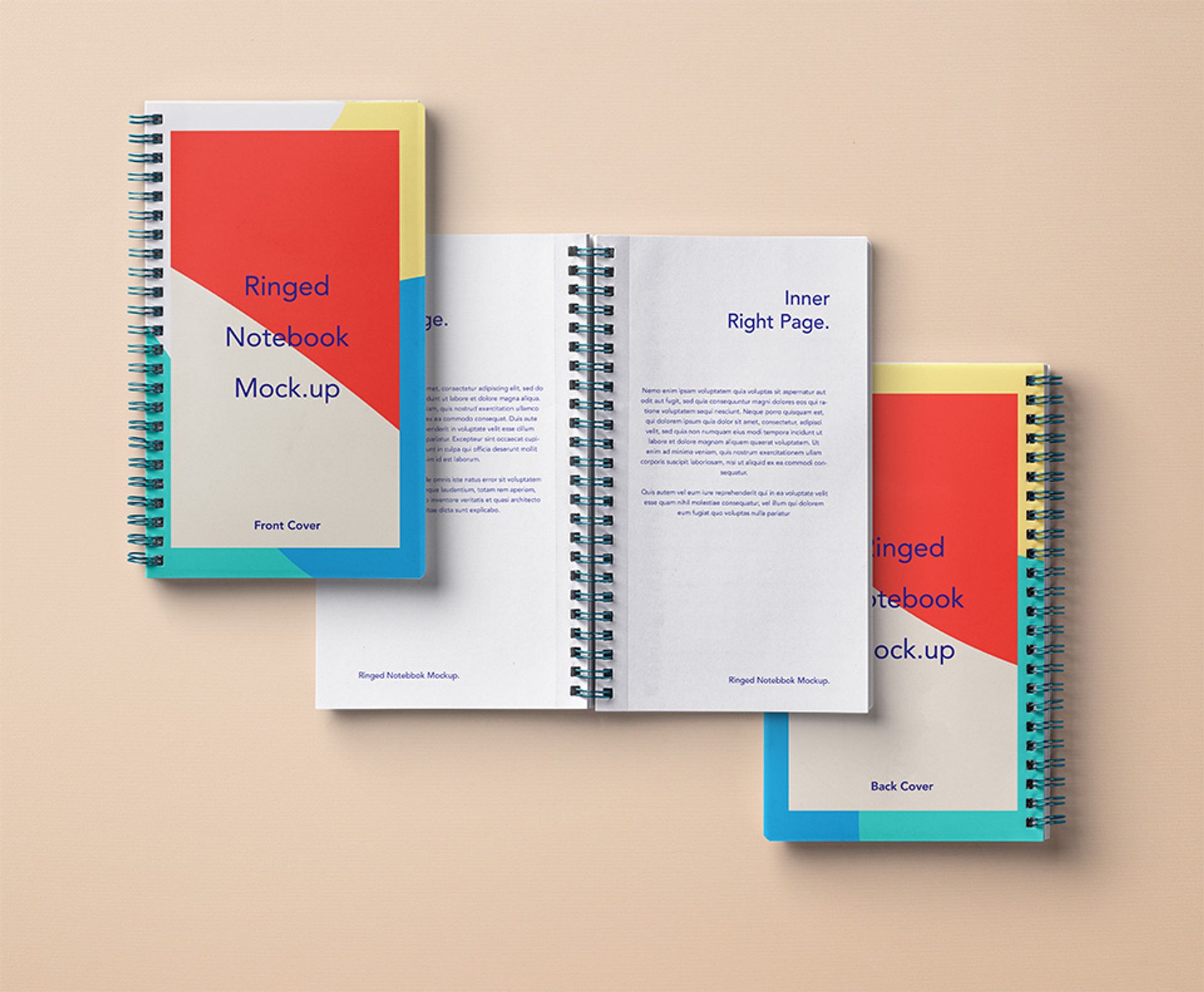 Psd Ringed Paper Notebook Mockup | Pixeden Club