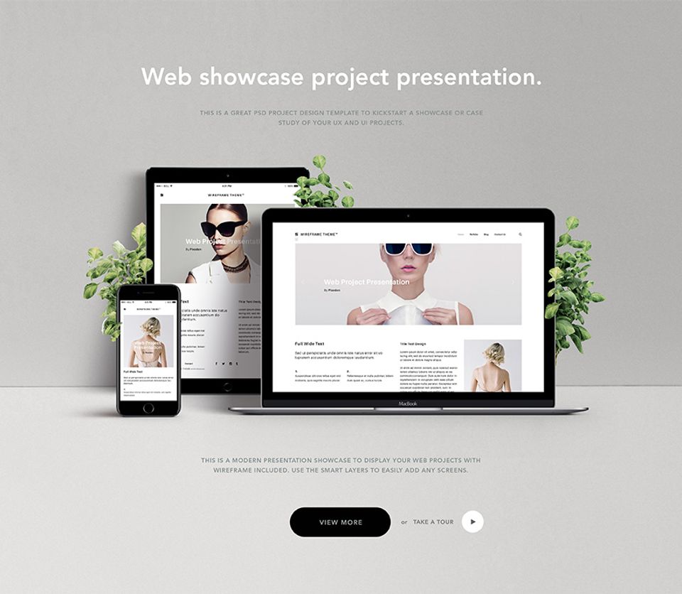 Responsive Showcase Psd | Pixeden Club