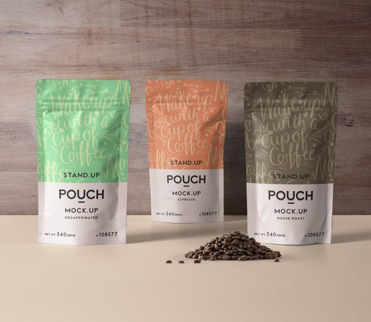 Psd Stand Up Pouch Mockup Vol4