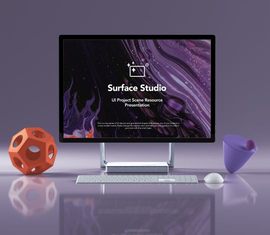 Psd Surface Studio Mockup Showcase
