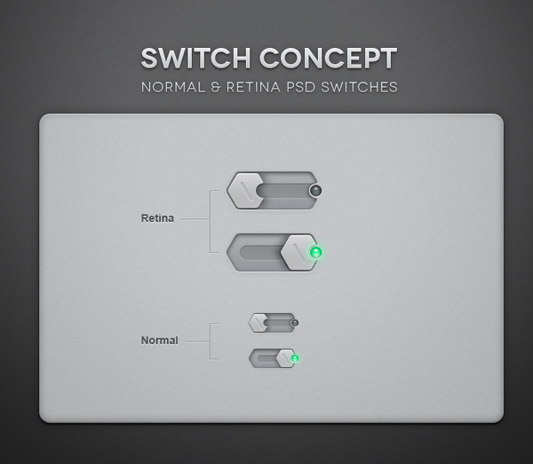 Psd Toggle Switch UI