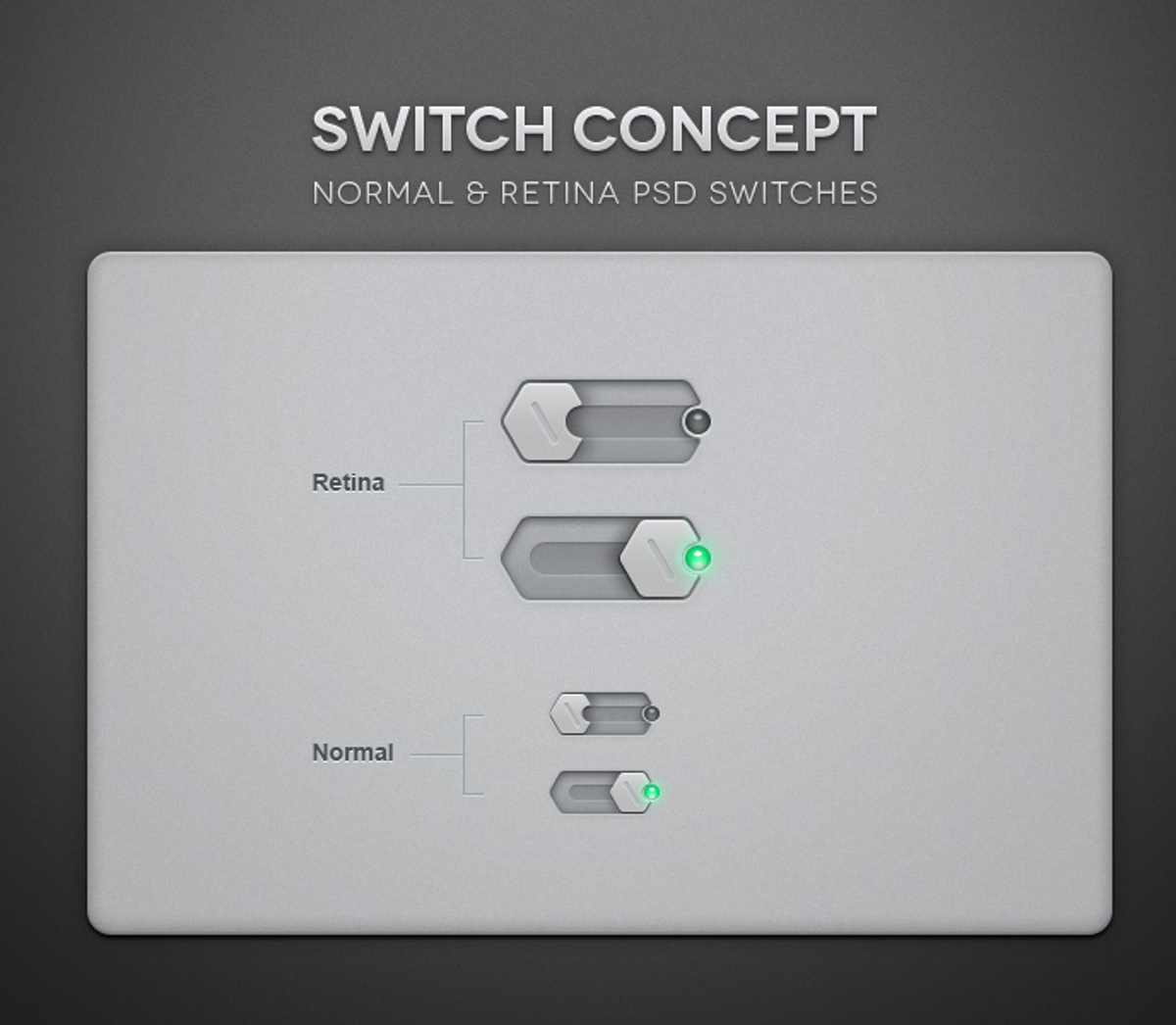 Dark Essential Switches Psd | Pixeden Club