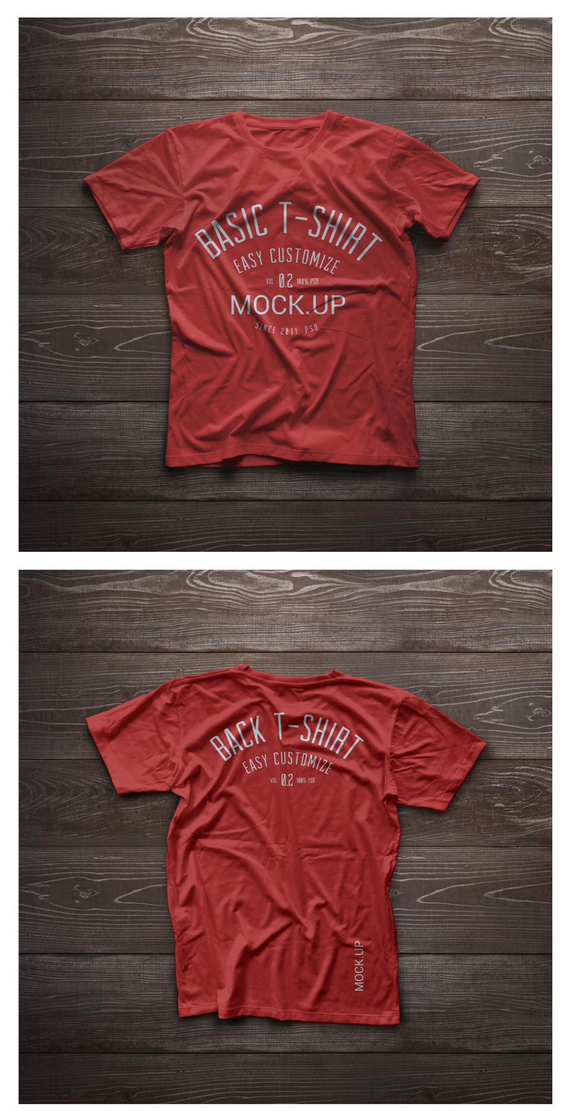template red t shirt
