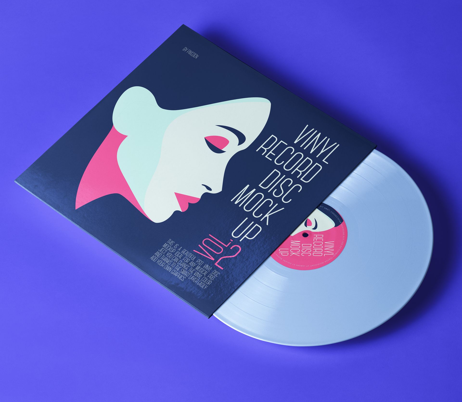 Psd Vinyl Record Disc Mockup Vol2 Pixeden Club