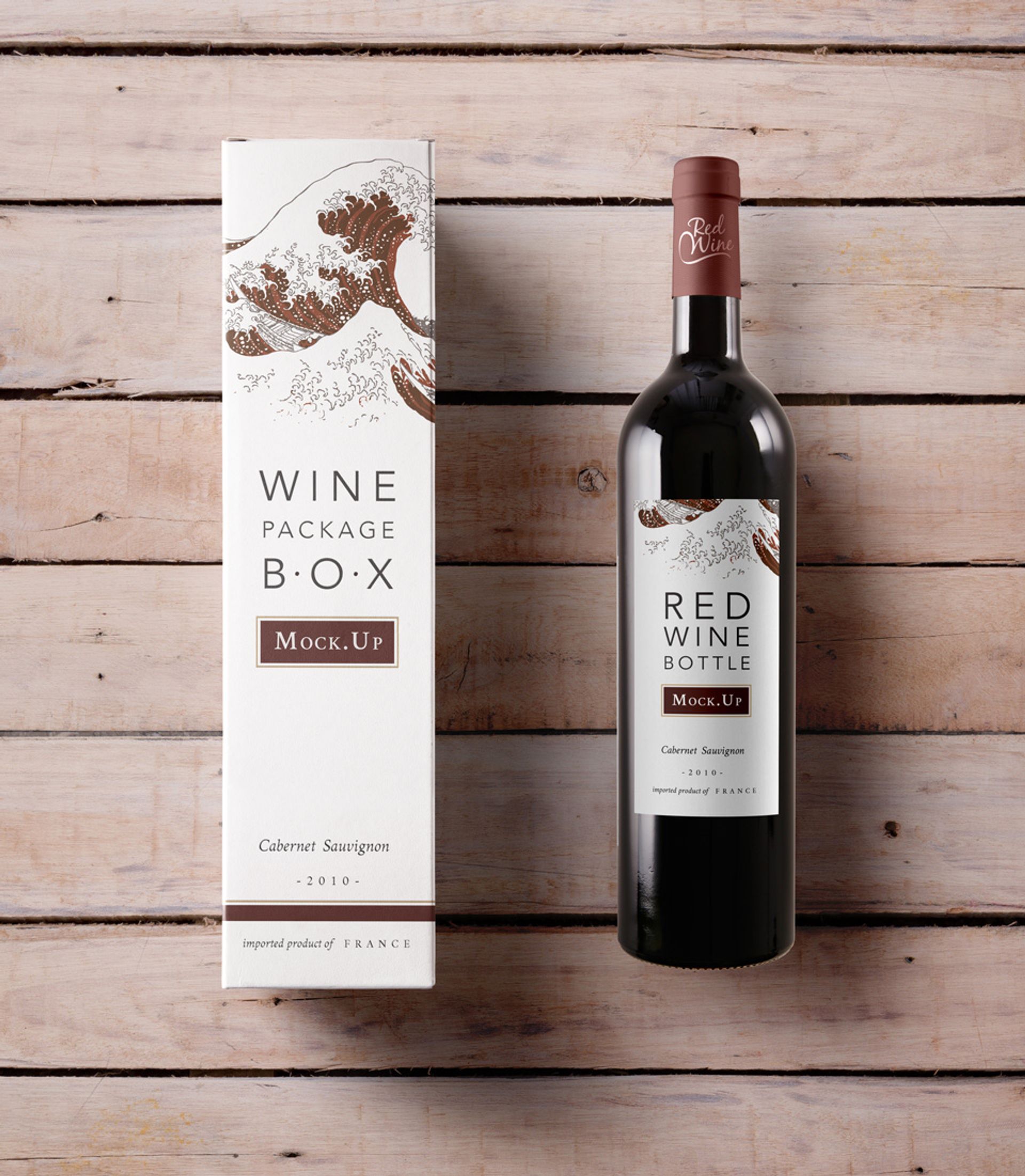 Psd Wine Box Mockup Vol2 | Pixeden Club