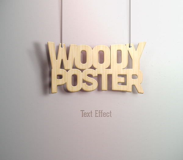 Psd Woody Text Effect